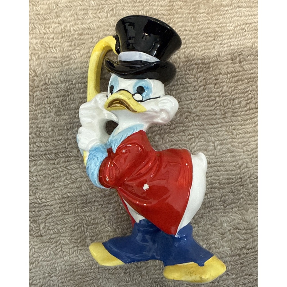 Walt Disney Production Authentic Scrooge McDuck Figurine 5" Good Shape ADORABLE!
